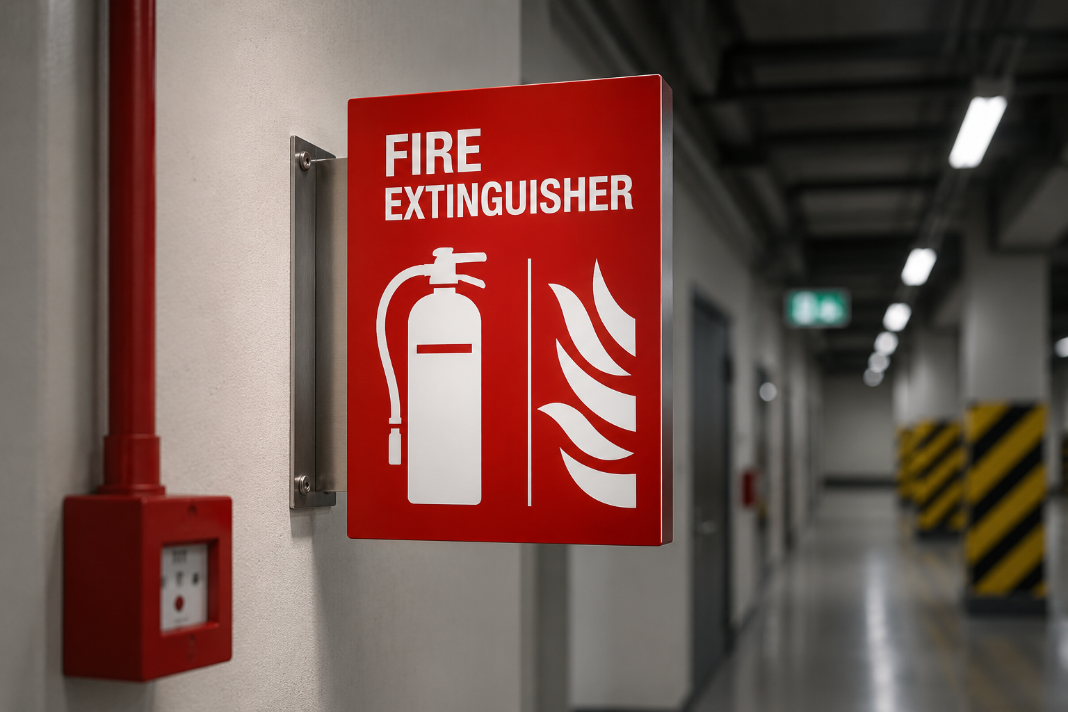 Photoluminescent fire extinguisher signage